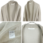 画像をギャラリービューアに読み込む, 【中古】ギャルリーヴィー GALERIE VIE リネンカーディガン ベルト付き ナチュラル
