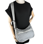 Load image into Gallery viewer, 【中古】【LeSportsac】レスポートサック ハートドット ショルダーバッグ グレー ナイロン レディース j0223tq04815
