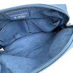 将图片加载到图库查看器，【中古】フェラガモ Ferragamo ノベルティポーチ ストラップ付き シンプル くすみブルー i0731wq0355
