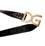 画像をギャラリービューアに読み込む, 【中古】ドルチェ＆ガッバーナ DOLCE&amp;GABBANA  ベルト ブラック D&amp;G j0712oq02420
