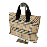 画像をギャラリービューアに読み込む, 【中古】バーバリー BURBERRY トートバッグ ノバチェック ベージュ ハンドバッグ レディース A4収納可 i1029pq00135
