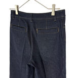 画像をギャラリービューアに読み込む, 【中古】EPOCA エポカ ワイドパンツ デニム インディゴ 40 未使用 i0828n0043
