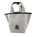 Load image into Gallery viewer, 【中古】ドゥロワー Drawer ノベルティトートバッグ キャンバス生地 レザー グレー系 ブラック i0501k00315
