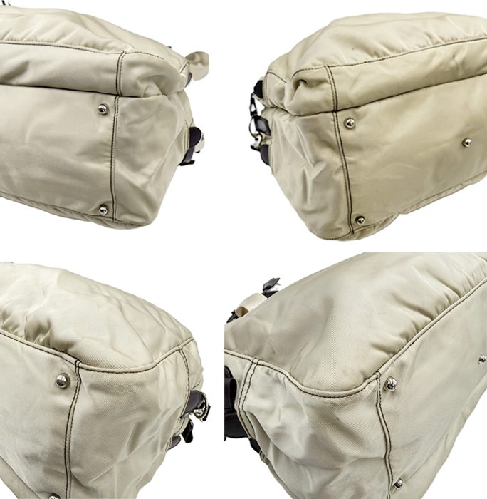 【中古】agnès b. アニエスベー ボストンバッグ 2WAY ショルダー付き ベージュ 大容量 軽量 トラベル i0727tq01410