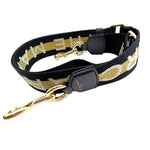 将图片加载到图库查看器，【中古】マークジェイコブス MARC JACOBS ショルダーストラップ ロゴ ラメ ゴールド ブラック ホワイト i0724lq00722
