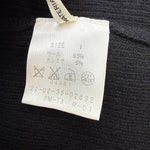 将图片加载到图库查看器，【中古】デプレ DES PRES カーディガン 襟付き ボタンレス ガウン風 ウール カシミヤ ブラック 黒 i0515n0043
