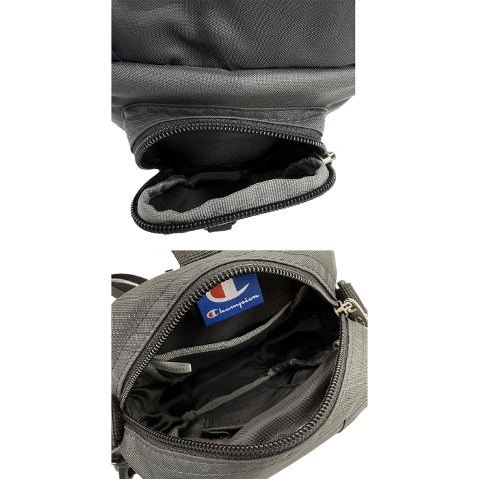 【中古】Champion チャンピオン ショルダーバッグ ミニポーチ サコッシュ ブラック ナイロン i0731wq0325