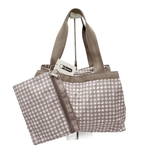将图片加载到图库查看器，【中古】【LeSportsac】レスポートサック 千鳥格子 トートバッグ ベージュ ポーチ付き ナイロン レディース j0223tq04720
