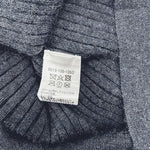 画像をギャラリービューアに読み込む, 【中古】Drawer ドゥロワー タートルネック ニット ネイビー カシミヤ シルク リブニット j0209y01027
