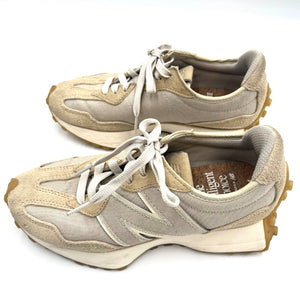 【中古】ニューバランス New Balance スニーカー スエード コルクインソール ベージュ系 h0324n0098