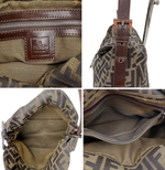 画像をギャラリービューアに読み込む, 【中古】フェンディ FENDI ズッカ柄 マンマバゲット ショルダーバッグ ブラウン j0417aq026330

