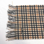 画像をギャラリービューアに読み込む, 【中古】DAKS ダックス マフラー チェック柄 カシミヤ ストール i0225aq0108
