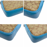 Load image into Gallery viewer, 【中古】COACH コーチ ショルダーバッグ シグネチャー ブルー キャンバス×レザー 斜め掛け i1207oq01270
