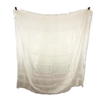 将图片加载到图库查看器，【中古】グッチ GUCCI ストール GGロゴ チェック フリンジ シンプル オフホワイト 白系 i0601oq00569
