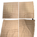 将图片加载到图库查看器，【中古】コーチ COACH ストール シグネチャー CCロゴ シルク混 上質 上品 ベージュ系 i0601oq00817
