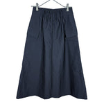Load image into Gallery viewer, 【中古】バーニーズニューヨーク BARNEYS NEW YORK カーゴスカート フレア ナイロン ブラック j0910h0018
