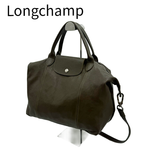 画像をギャラリービューアに読み込む, 【中古】ロンシャン Longchamp レザー 2WAY ハンドバッグ ショルダーバッグ j0629pq01171
