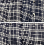 将图片加载到图库查看器，【中古】マルティニーク martinique  シャツワンピース 格子チェック ロング丈 長袖 j0113s0076
