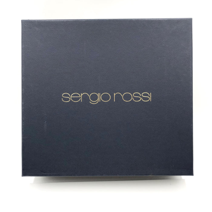 【中古】セルジオロッシ Sergio Rossi ショートブーツ サイドゴア チャンキーヒール スエード ワインレッド g0831s012-1206