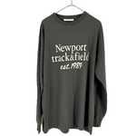 画像をギャラリービューアに読み込む, 【中古】BEAUTY&amp;YOUTH ビューティーアンドユース ロゴカットソー 長袖 グレー コットン i1014n0055
