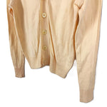 将图片加载到图库查看器，【中古】ルトロワ Letroyes カーディガン Vネック コットン 透け感 ペールオレンジ うすだいだい色 i0619wq05110
