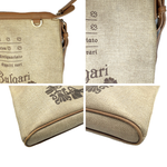 画像をギャラリービューアに読み込む, 【中古】ブルガリ BVLGARI ショルダーバッグ コレツィオーネ ヘリンボーン 縦長 ナチュラル ベージュ系 i0601oq00957
