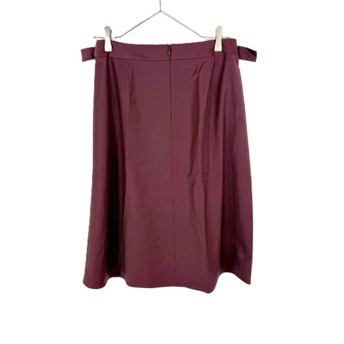 【中古】セオリーリュクス Theory luxe スカート ひざ丈 台形 未使用 ワインレッド i0703n0025