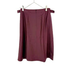 Load image into Gallery viewer, 【中古】セオリーリュクス Theory luxe スカート ひざ丈 台形 未使用 ワインレッド i0703n0025
