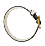 画像をギャラリービューアに読み込む, 【中古】GUCCI グッチ 首輪 ペット ホワイト レザーベルト i0907oq02163
