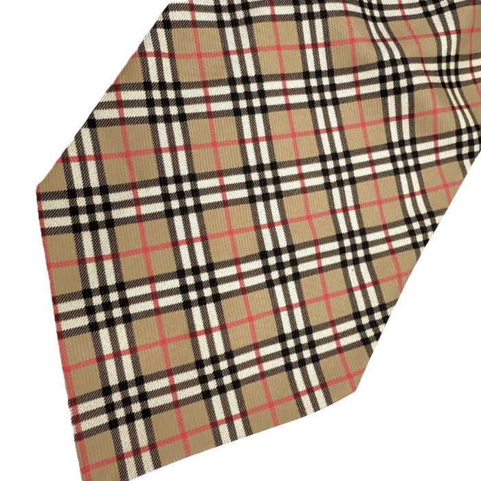 【中古】バーバリー BURBERRY リボンタイ ネックチーフ ノバチェック おしゃれ ベージュ系 i0810oq00223