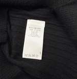 画像をギャラリービューアに読み込む, 【中古】Drawer ドゥロワー リブニット タートルネック ブラック カシミヤ シルク レディース i1219h00226
