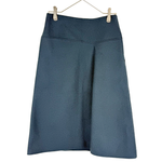Load image into Gallery viewer, 【中古】Drawer ドゥロワー ウール アシンメトリースカート ブルー 大人エレガント i0925i00215

