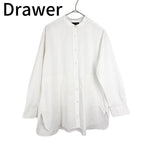 Load image into Gallery viewer, 【中古】ドゥロワー Drawer シャツ スタンドカラー ホワイト 38 j0915u00314
