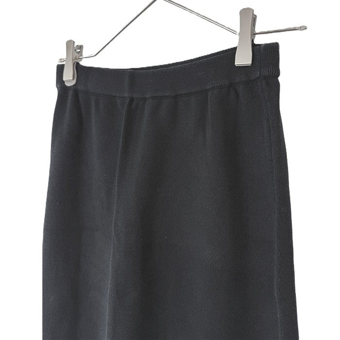 【中古】SLOANE スローン ニットスカート ストレッチ ブラック h1227n0080