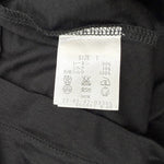 将图片加载到图库查看器，【中古】デプレ DES PRES 半袖カットソー そで口シアー素材 切り替え 透け感 ブラック 黒 i0807n0226
