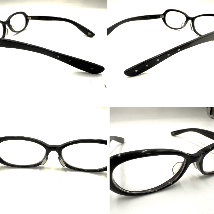 【中古】ボッテガヴェネタ BOTTEGA VENETA めがね 眼鏡 メガネ 度入り 黒縁 黒フレーム i0606aq00552