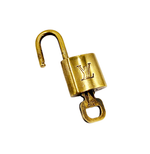 Load image into Gallery viewer, 【中古】ルイヴィトン Louis Vuitton カデナ 南京錠 鍵付き キー ゴールド j0618lq00410
