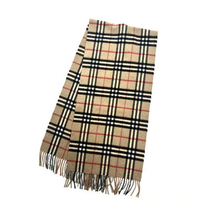 【中古】バーバリー BURBERRY マフラー チェック柄 定番 可愛い Burberrys ベージュ系 h0516lq00327