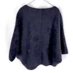 将图片加载到图库查看器，【中古】OUVRAGE CLASSE ウヴラージュクラス 起毛ニット プルオーバー ネイビー 紺 i1229m0048
