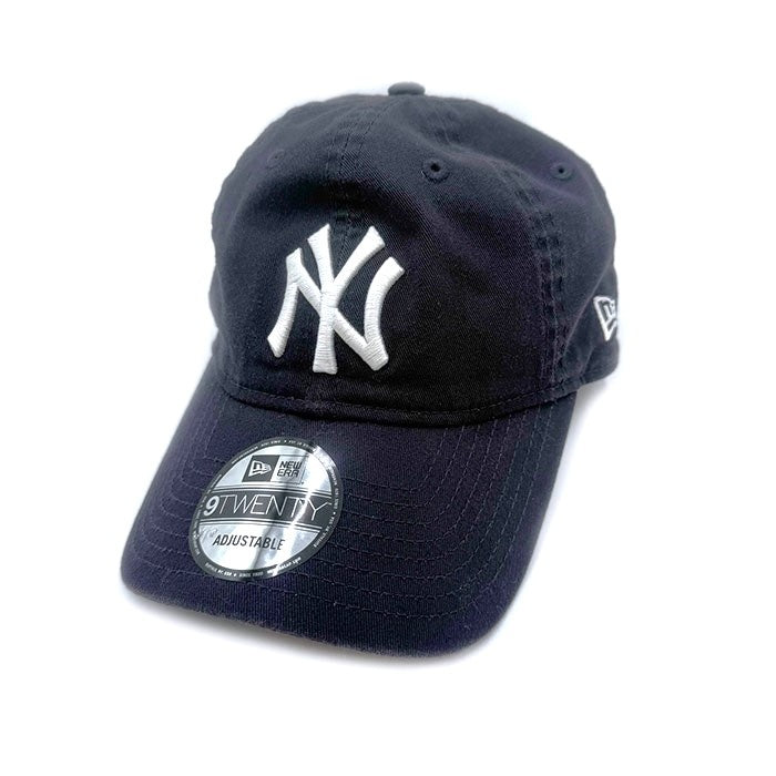 【中古】ニューエラ NEW ERA キャップ 帽子 NY シール付き 定番 ネイビー 紺 h1226wq0167