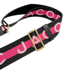 画像をギャラリービューアに読み込む, 【中古】マークジェイコブス MARC JACOBS ショルダーストラップ ロゴ ブラック ピンク バッグ用 j0223tq04920
