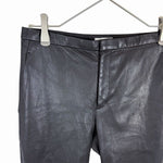 画像をギャラリービューアに読み込む, 【中古】23区 R レザーパンツ ブラック サイズ36 本革 羊革 シンプル スリム j0107h00110
