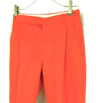 画像をギャラリービューアに読み込む, 【中古】ドゥロワー Drawer コットンサテンタックパンツ テーパード ビタミンカラー オレンジ系 i0324w00312
