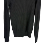 画像をギャラリービューアに読み込む, 【中古】Drawer ドゥロワー リブニット タートルネック ブラック カシミヤ シルク レディース i1219h00226
