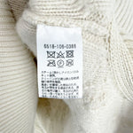 画像をギャラリービューアに読み込む, 【中古】Drawer ドゥロワー カシミヤ100% フリンジニット ベスト ホワイト ケーブルニット j0128n00160
