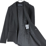 画像をギャラリービューアに読み込む, 【中古】Ralph Lauren ラルフローレン テーラードジャケット ブラック フォーマル 通勤 ビジネス スーツ上 i0430n00410
