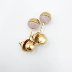 画像をギャラリービューアに読み込む, 【中古】トリーバーチ TORY BURCH ピアス ゴールド ピンク j0712oq0075
