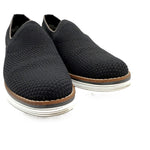 画像をギャラリービューアに読み込む, 【中古】コールハーン COLE HAAN スリッポン メッシュ レザー カジュアル シンプル ブラック 黒 i0722n00315
