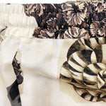 画像をギャラリービューアに読み込む, 【中古】マルニ MARNI シルクカジュアルパンツ フラワープリント 花柄 オフホワイト ブラウン系 i0619a00260
