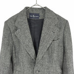 将图片加载到图库查看器，【中古】Ralph Lauren ラルフローレン ヘリンボーン テーラードジャケット 白黒 i0619wq00910
